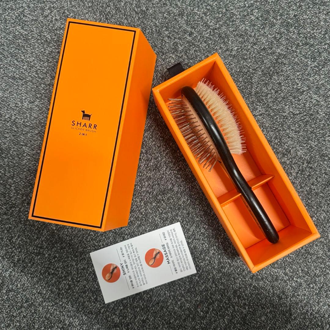 SHARR ブラシ 黒/オレンジ