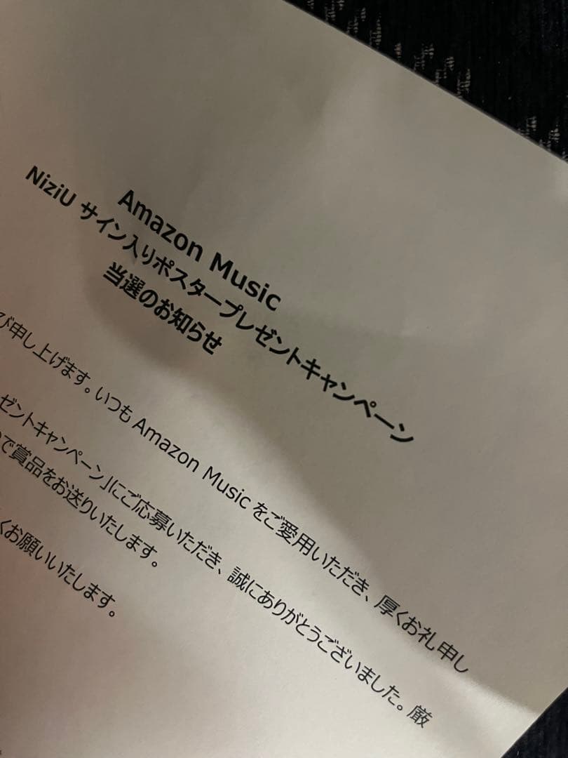 NiziU 直筆サイン入りポスター 全員 オール