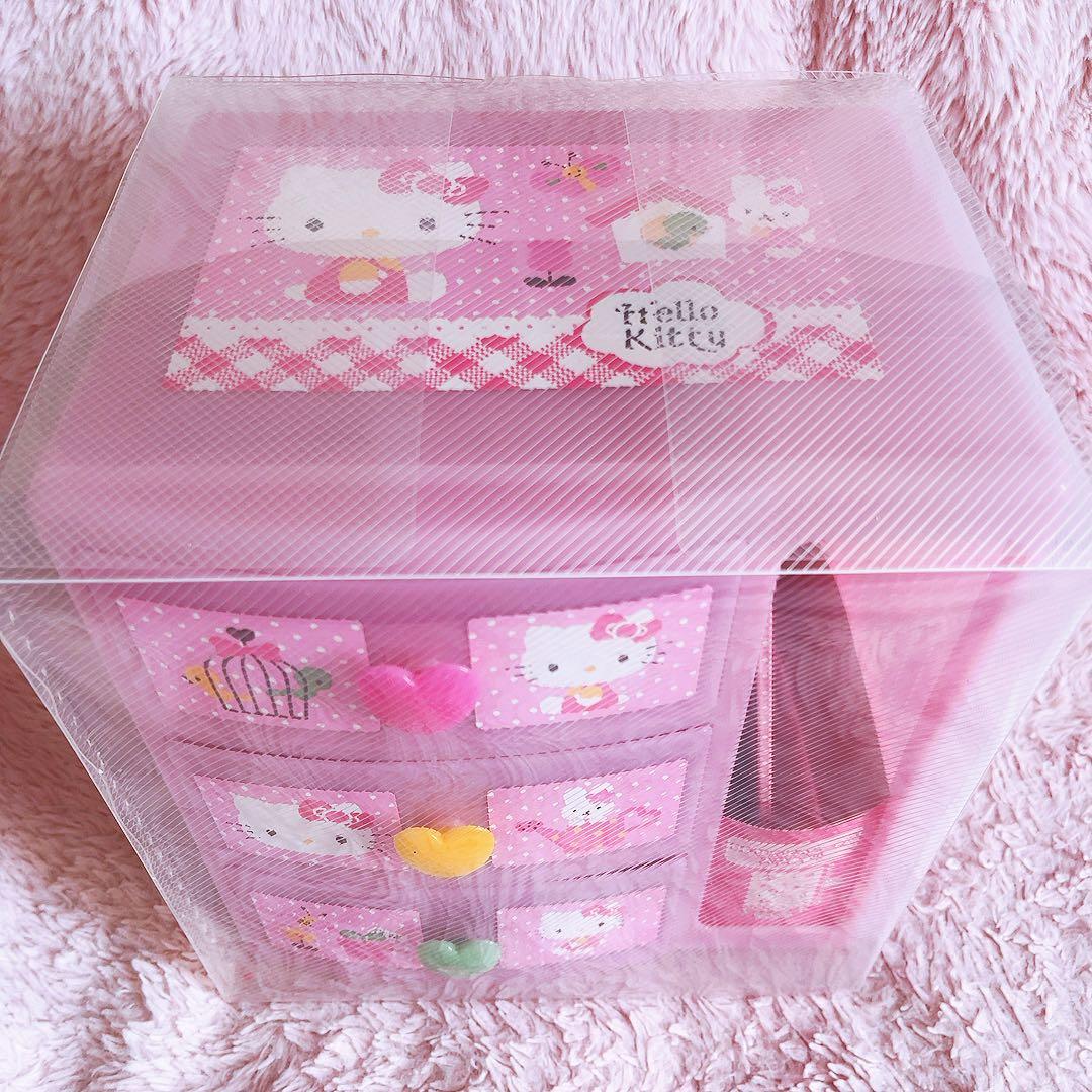 希少レア　ハローキティ　チェスト　ステショナリーセット　平成レトロ　サンリオ