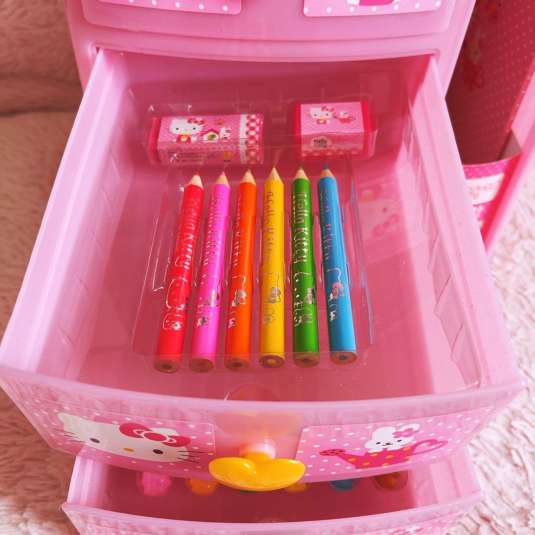 希少レア　ハローキティ　チェスト　ステショナリーセット　平成レトロ　サンリオ