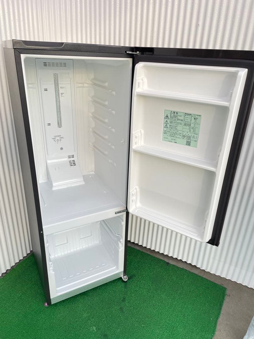 875 パナソニック 168L 大きめ2ドア冷蔵庫 マットブラウン 一人暮らし