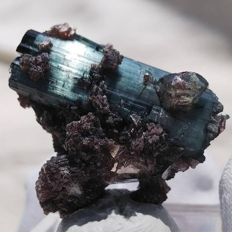 306 エルバイト トルマリン with レピドライト＆クォーツ ブラジル産