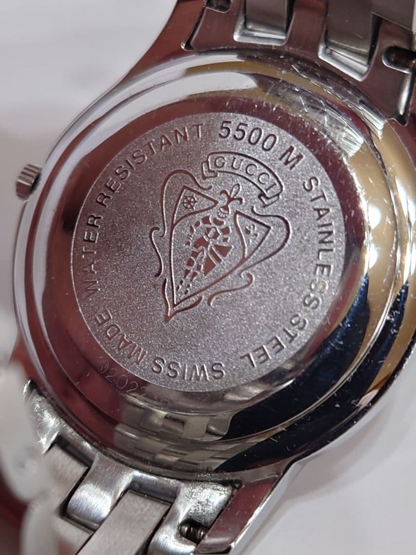 GUCCI ・5500M・クォーツ・メンズ・腕回り18.5cm・正確稼働中