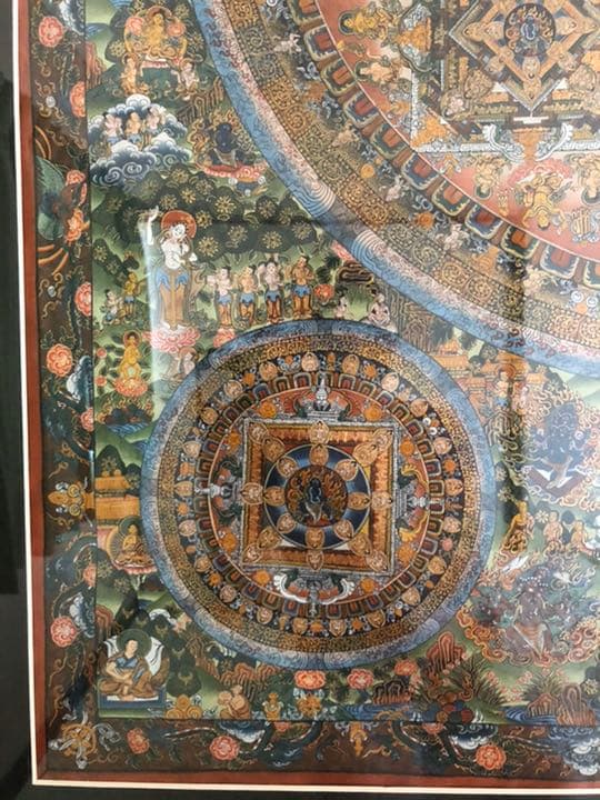 曼荼羅手描き　ネパール