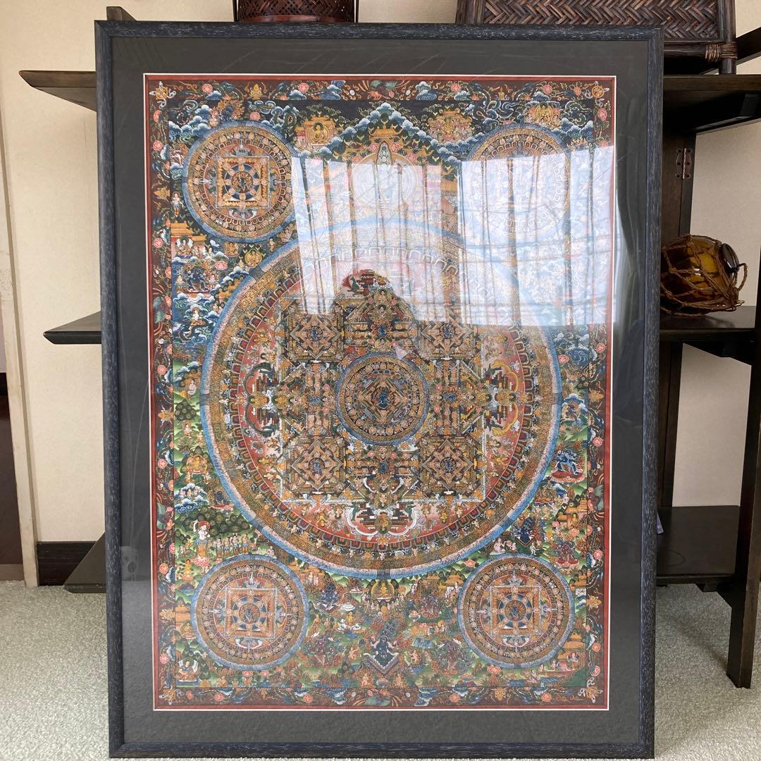 曼荼羅手描き　ネパール