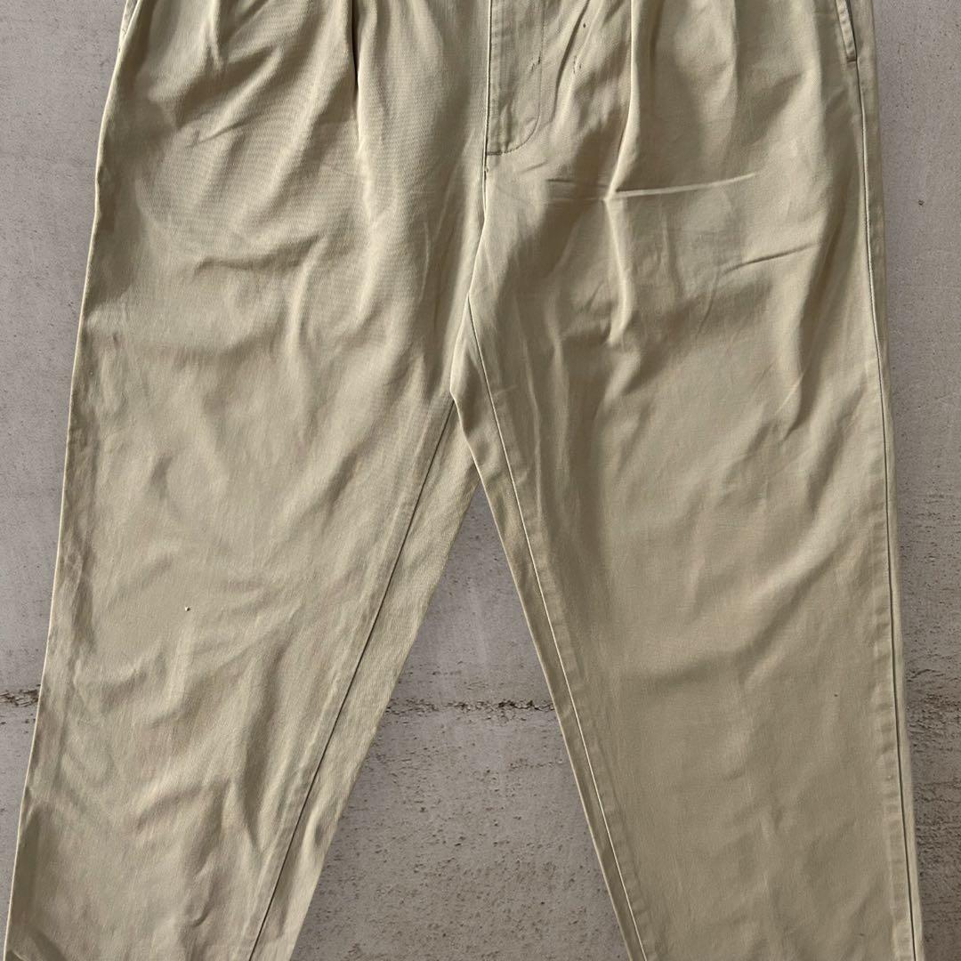 PoloRalphLaurenANDREW90sポロチノ2タックベージュW32