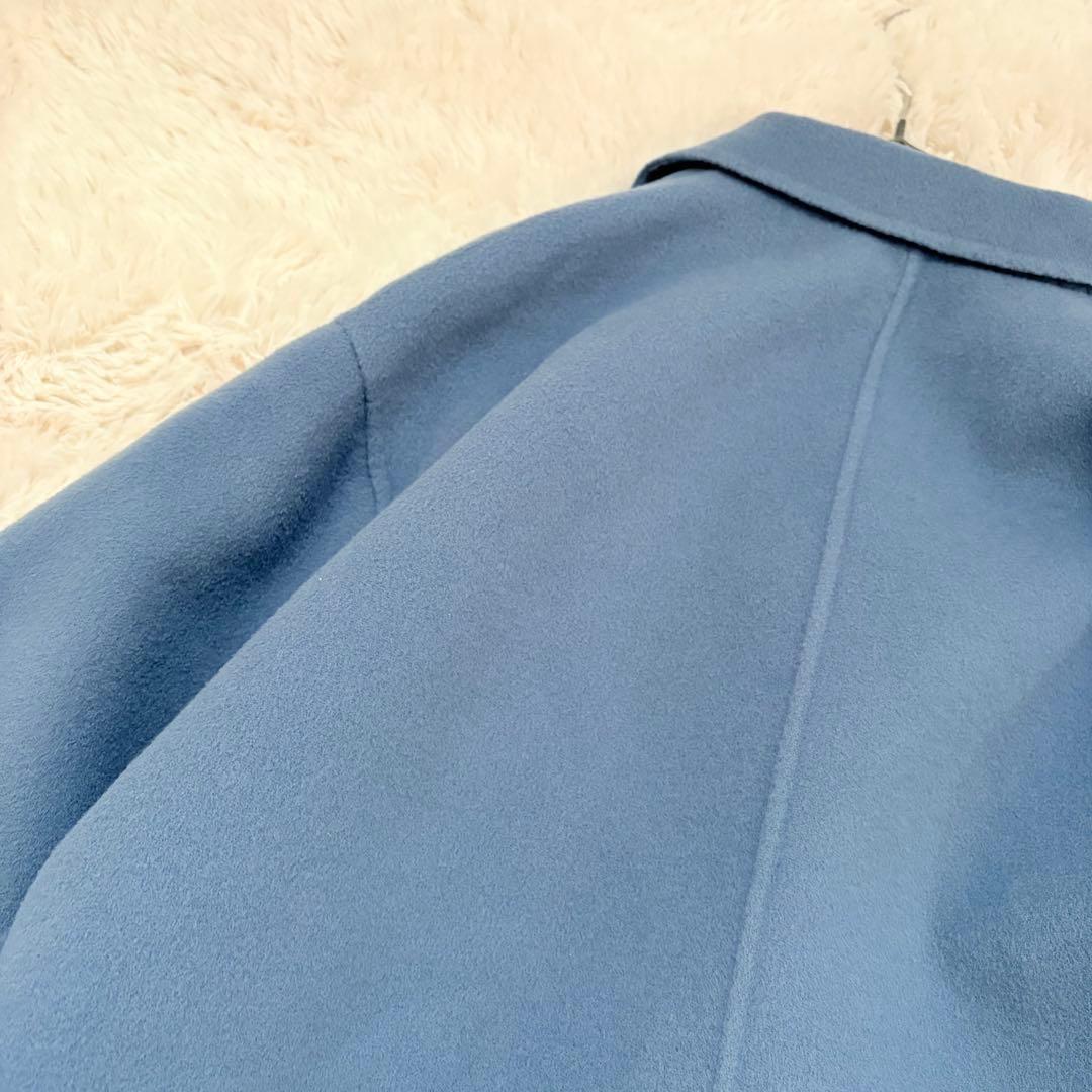 人気✨スローブイエナ HAMILTONダブルフェイスチェスターコート　ブルー
