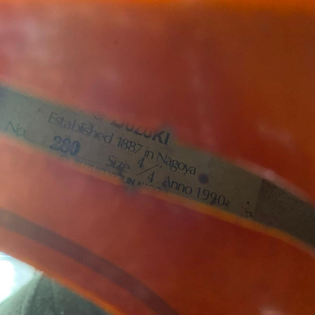 【弦新品】SUZUKI No.280 4/4 Anno1990 スズキ 鈴木