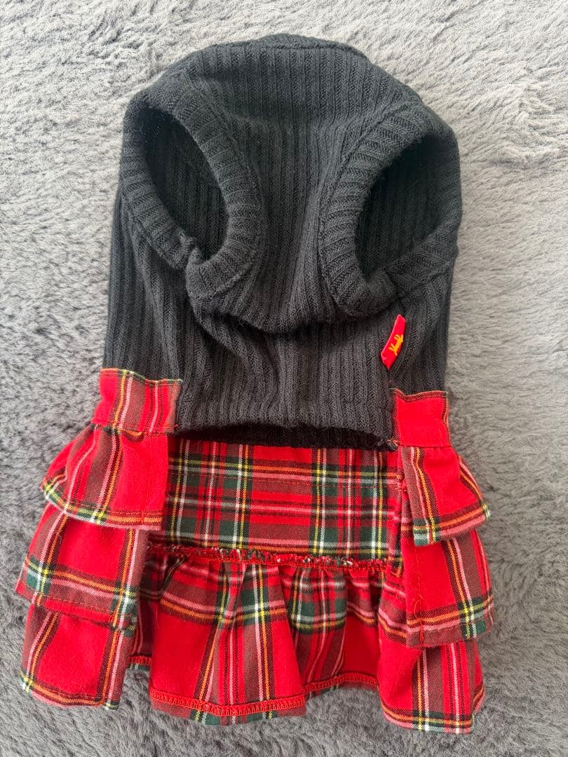 【確認用】クークチュール　ヒートワンピース　チェックワンピース　レッド　Mサイズ