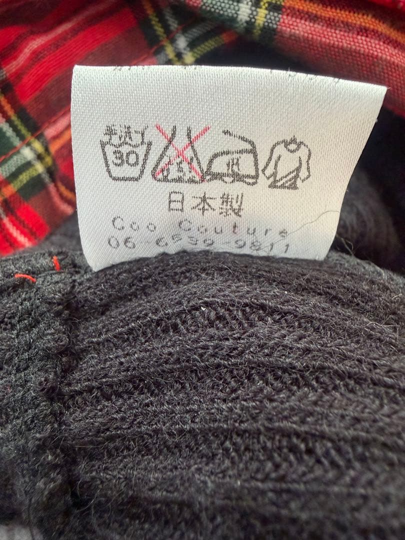 【確認用】クークチュール　ヒートワンピース　チェックワンピース　レッド　Mサイズ