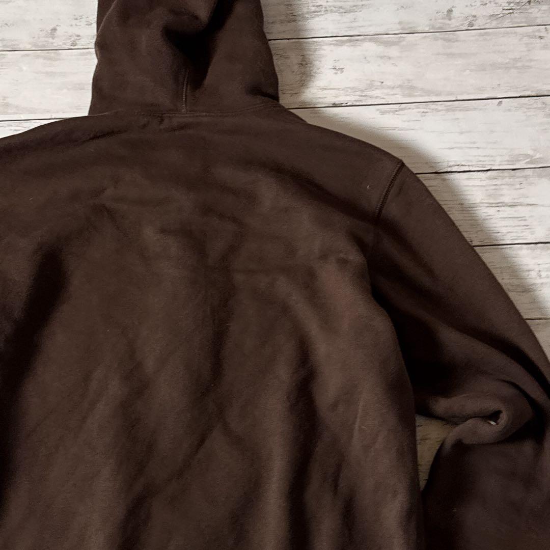 r*a様 NIKE フルジップ パーカー L ブラウン 刺繍ロゴ パキスタン製