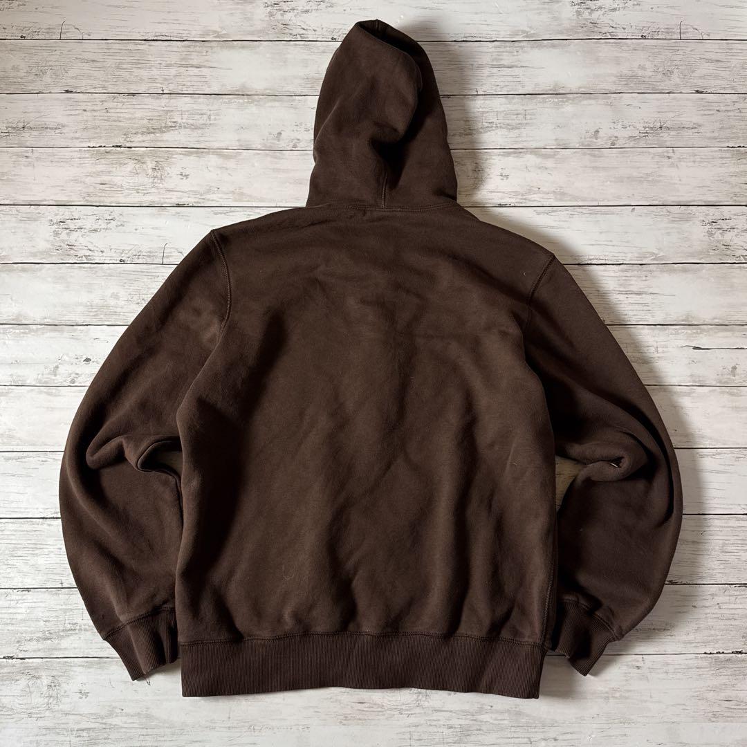 r*a様 NIKE フルジップ パーカー L ブラウン 刺繍ロゴ パキスタン製