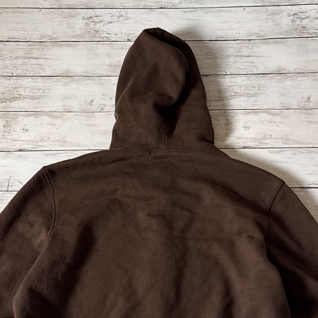 r*a様 NIKE フルジップ パーカー L ブラウン 刺繍ロゴ パキスタン製