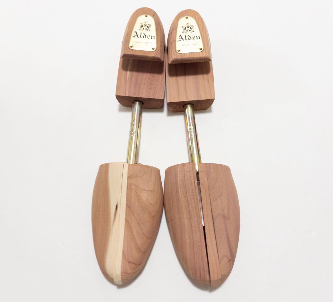 未使用品 純正シューキーパー付 オールデン ストレートチップ ブーツ 9.5 黒