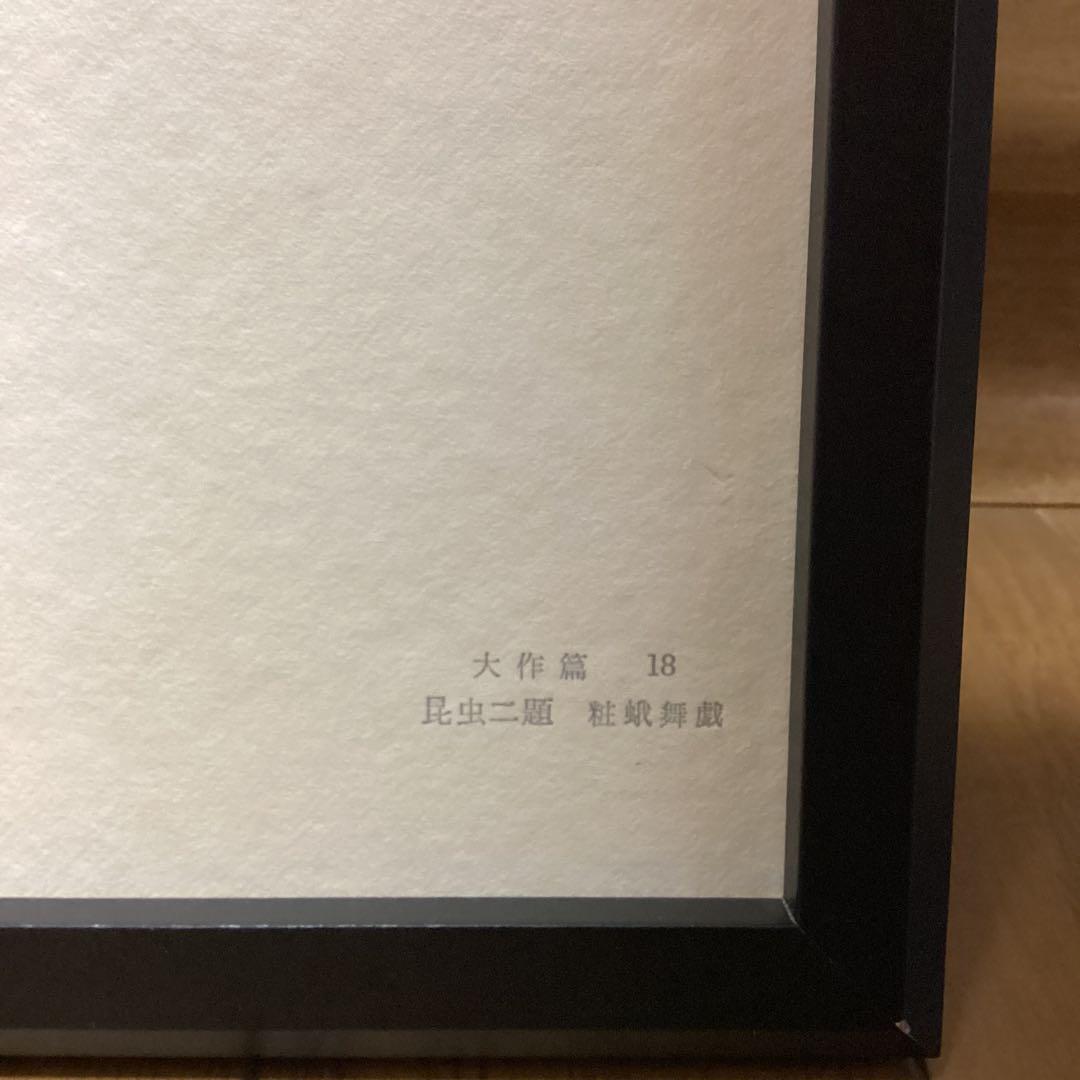 天才画家速水御舟　作品集大作編便利堂監修　画集NO 18 【昆虫二題粧蛾舞戯】