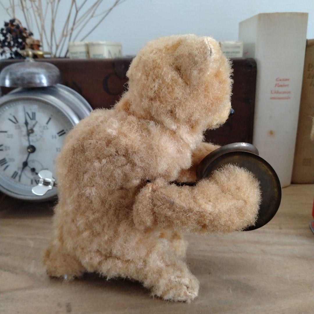 max carlアンティークベア・シンバルクマさん/ゼンマイ仕掛け