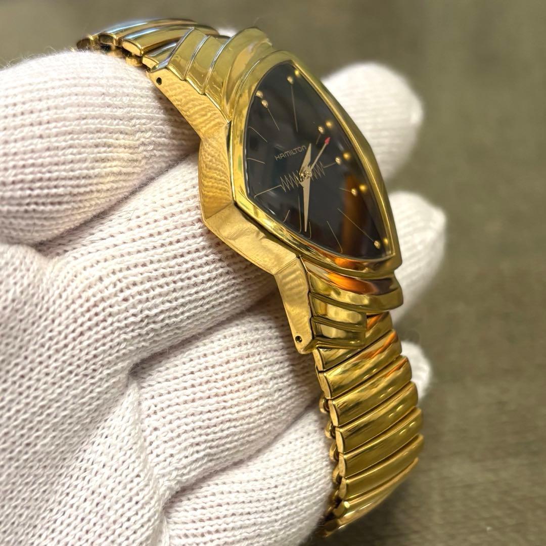 美品！HAMILTON ハミルトン　ベンチュラ　ゴールド　腕時計　メンズ