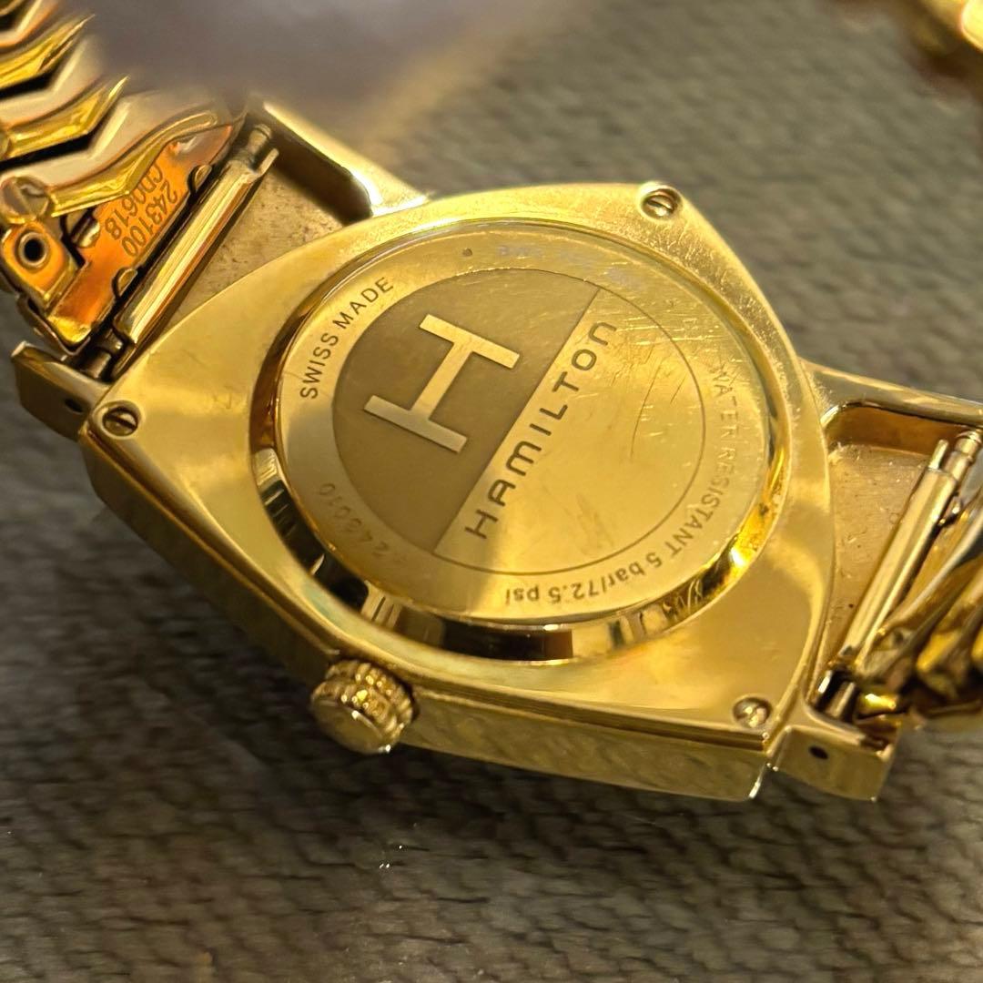 美品！HAMILTON ハミルトン　ベンチュラ　ゴールド　腕時計　メンズ