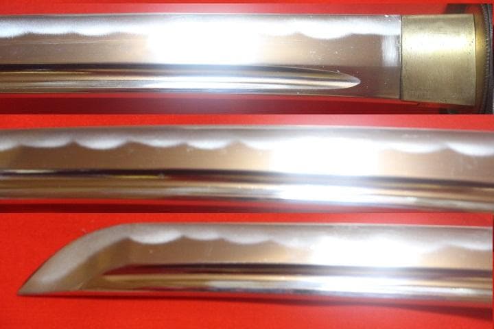 武蔵拵 小刀 二十四代 藤原兼房作 薄刃 栗形付 宮本武蔵 模造刀 ★中古品