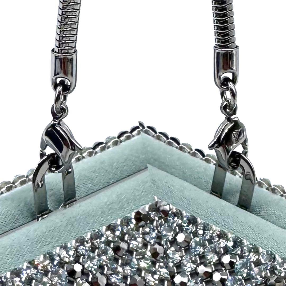 極美品✨スワロフスキー ビジュー イヴニングバッグ 2way クラッチバッグ