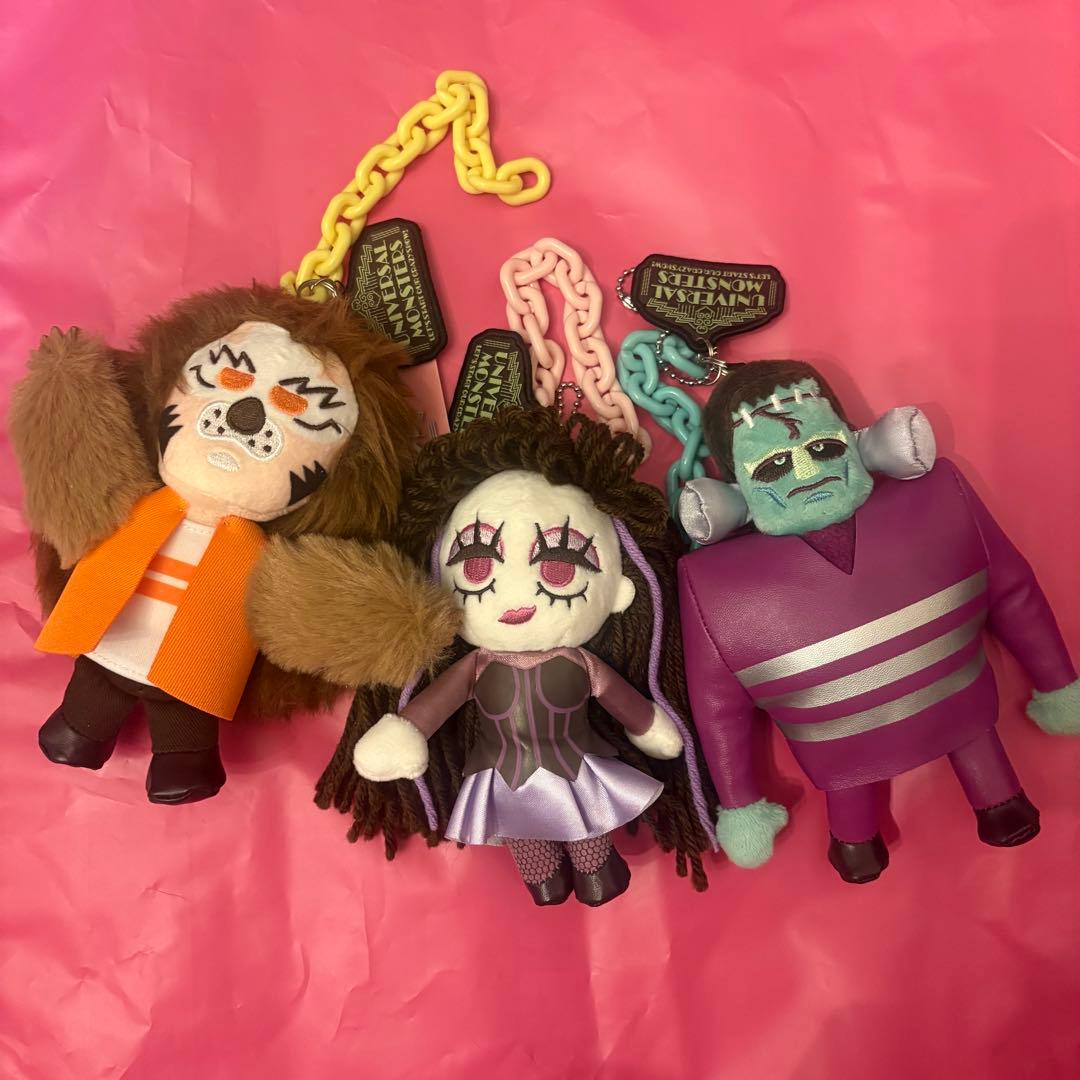 USJ ユニバーサルモンスターズ ユニモン ぬいぐるみキーホルダー キーチェーン