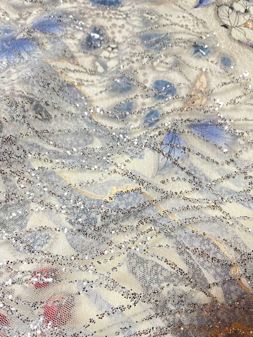 ゲリラセール！振袖 フルセット 辻が花 白 ラメ 成人式