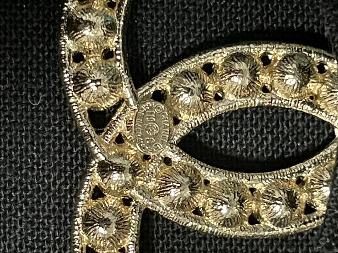 CHANEL シャネル ブローチ ラインストーン