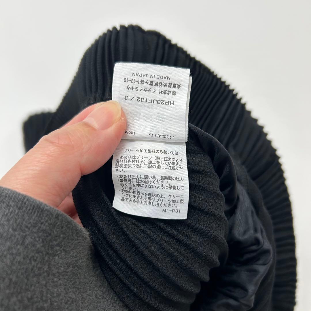 オムプリッセ イッセイミヤケ プリーツ サルエル ハーフ ワイド パンツ 3