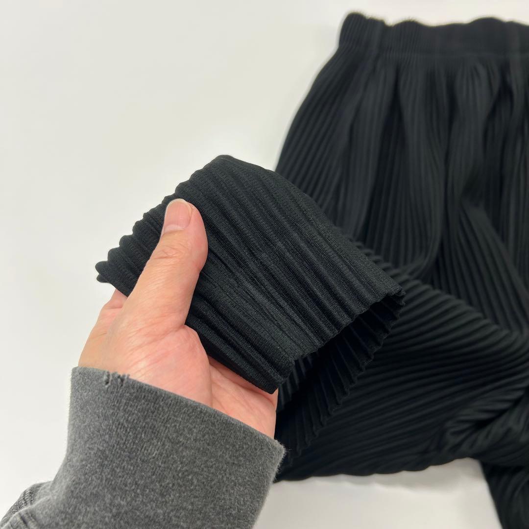 オムプリッセ イッセイミヤケ プリーツ サルエル ハーフ ワイド パンツ 3