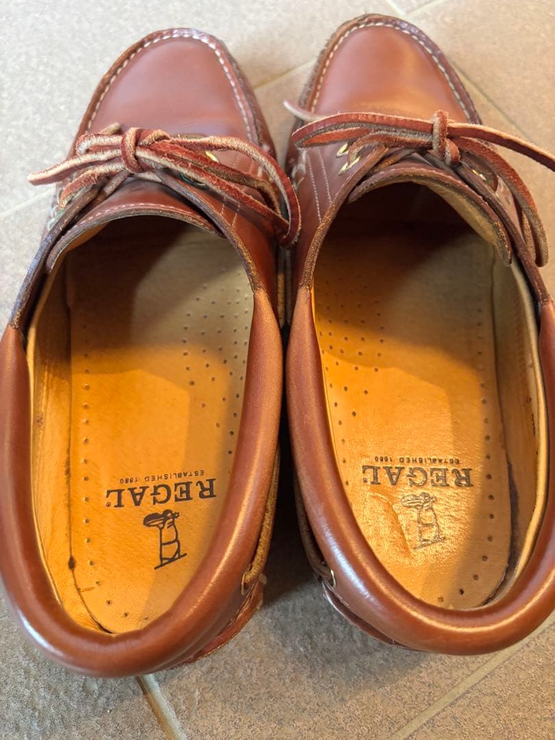 美品　REGAL ブラウン モカシンシューズ 26㎝