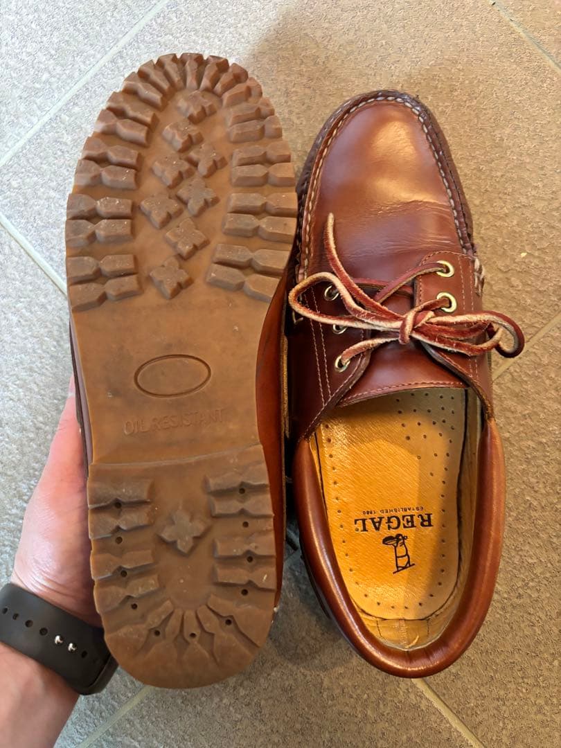 美品　REGAL ブラウン モカシンシューズ 26㎝