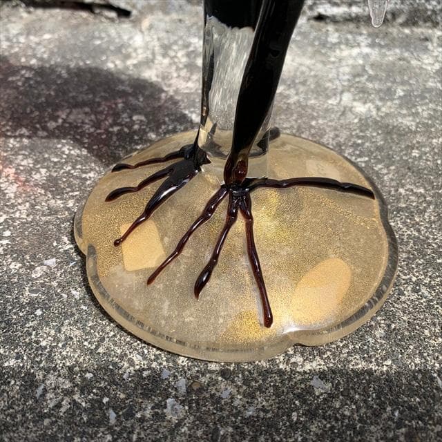 Salviati｜murano｜ガラスオブジェクト｜くちばし破損有｜鳥｜