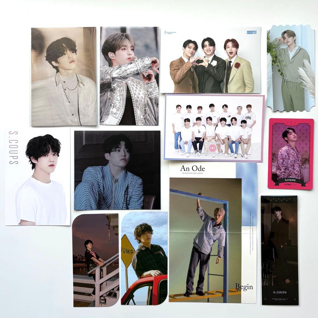 seventeen うちわ　缶バッジ　トレカ　ジュン　エスクプス　ホシ　ウジ