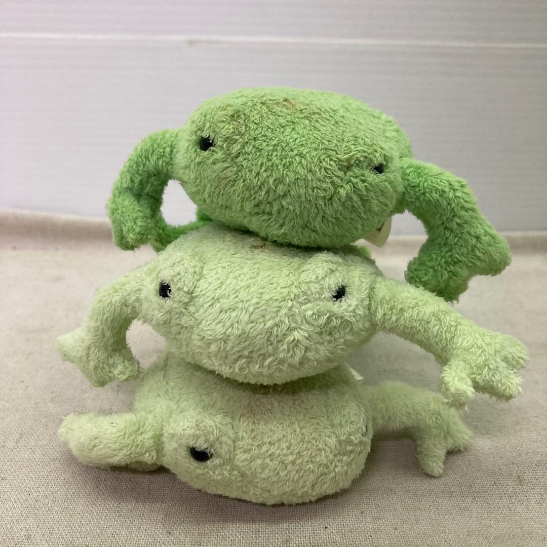 【3点セット★希少】カエル　蛙　シナダ　ぬいぐるみ　ナオズスタッフ　マスコット