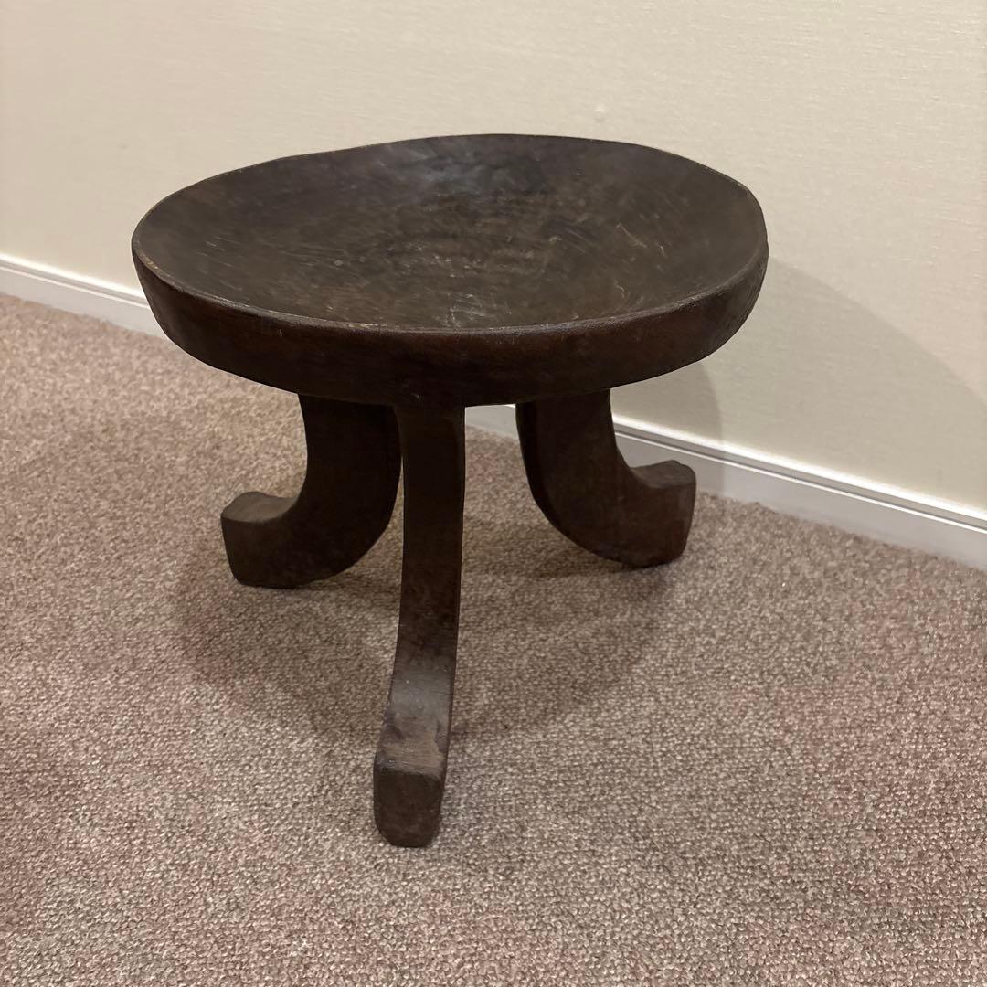 アフリカンスツール　工芸品　民藝　アンティーク　ヴィンテージ