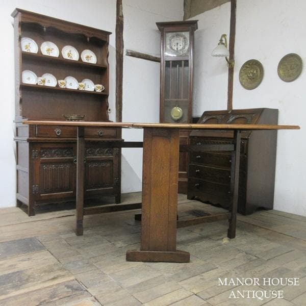 イギリス アンティーク 家具 ゲートレッグテーブル ダイニング 英国 6208d