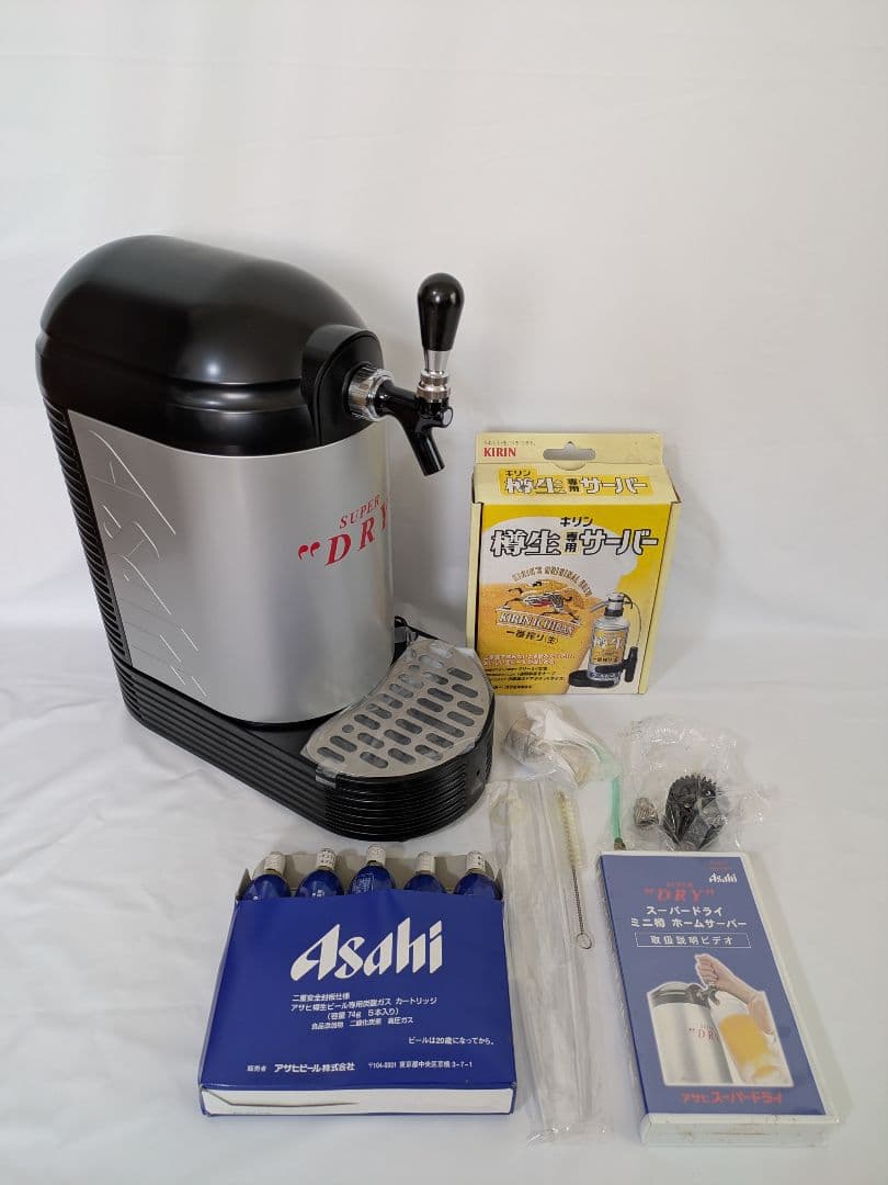 【美品 未使用】ビールサーバー アサヒ スーパードライ ホームサーバー ミニ樽