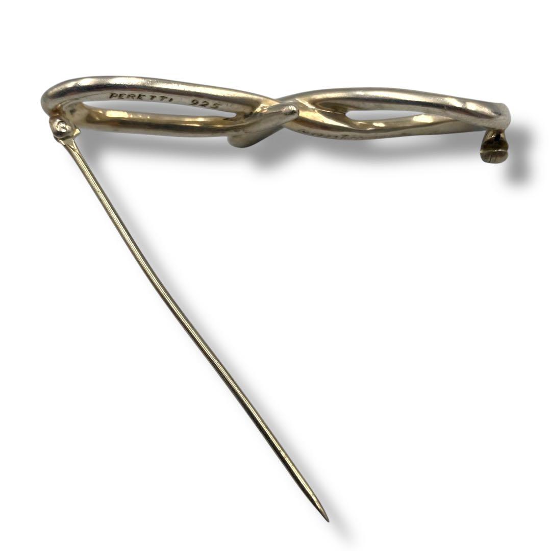 極美品 TIFFANY ティファニー ピンブローチ ツイスト ヴィンテージ SV