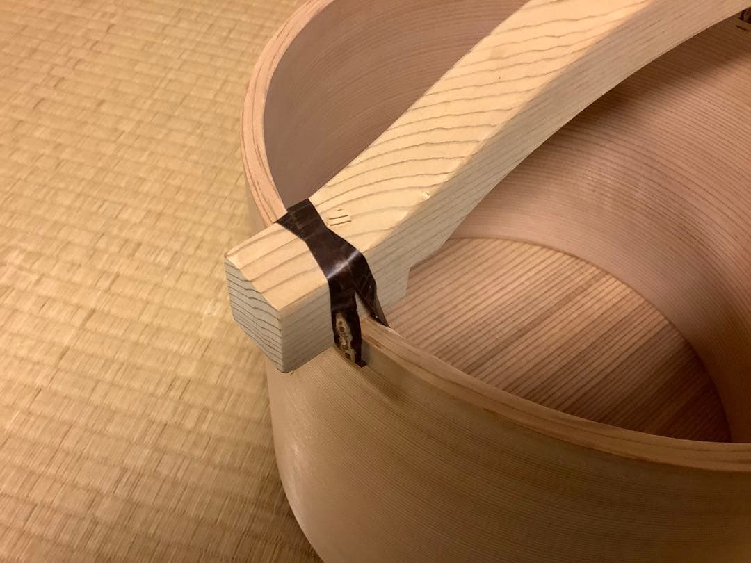 茶道具　湯桶+つくばい柄杓