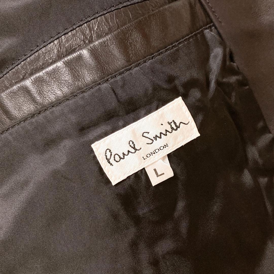 PS PAUL SMITH ライダースジャケット 馬革 ブラック L