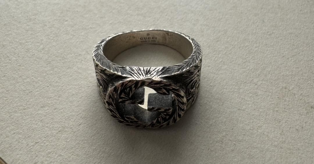 グッチ 指輪 リング アラベスク インターロッキング GG AG925
