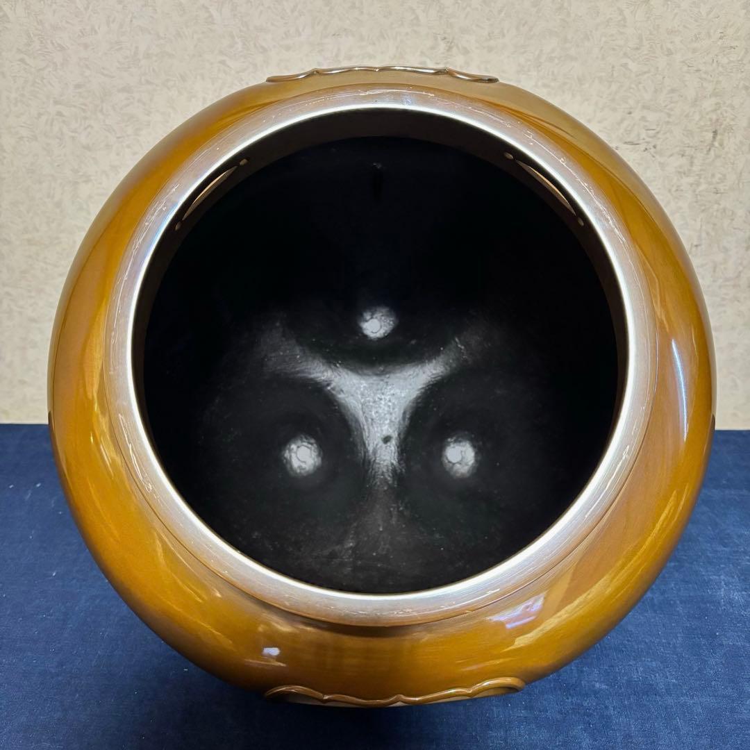 角谷紗村造/琉球風炉釜/茶釜/炉釜/野々田電熱器/敷板/底瓦/茶道具/お点前道具