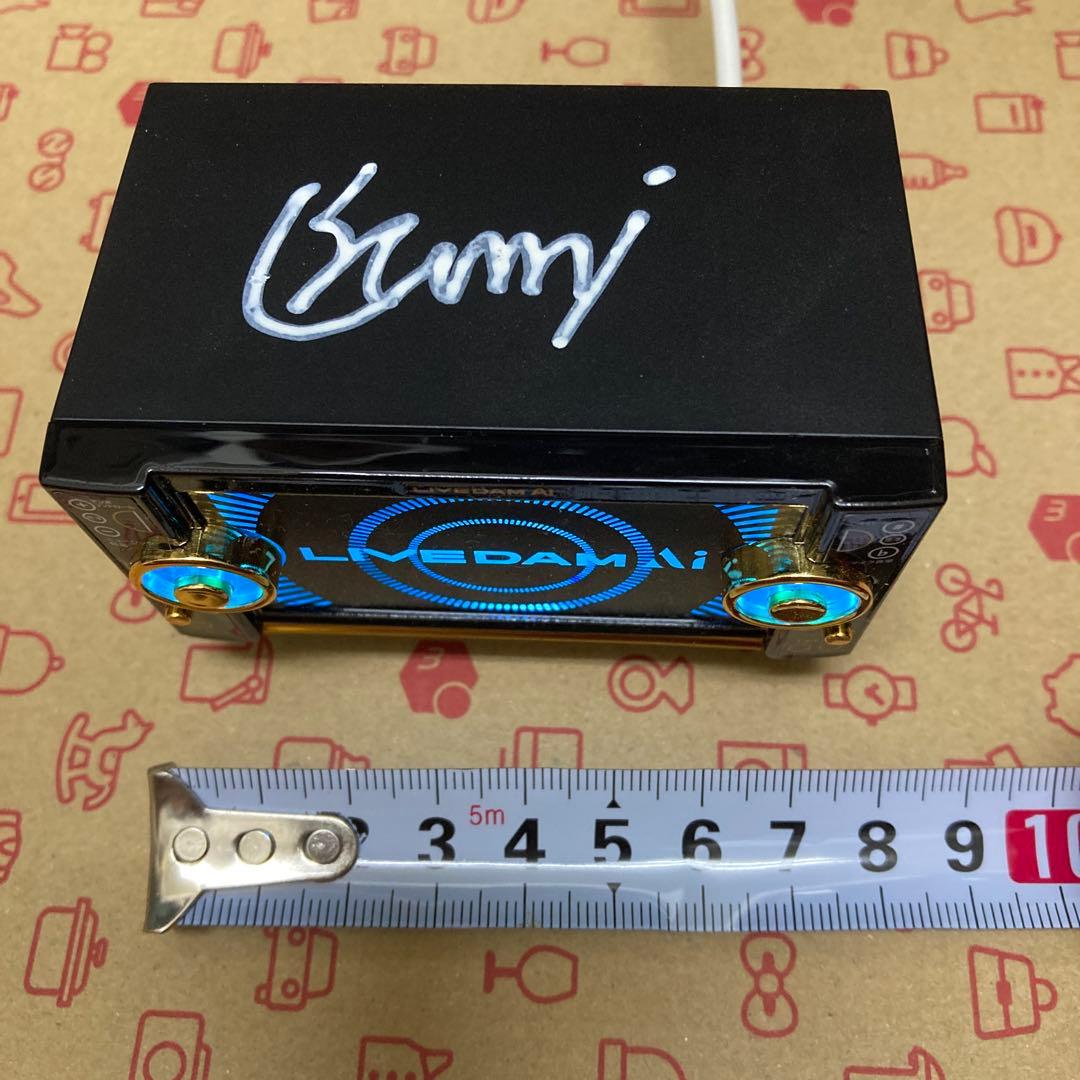 非売品LIVE DAM AI ライブダム　ミニスピーカー　尾崎匠海サイン入り