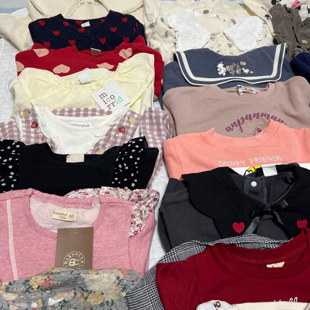 ら*@様 女の子　秋冬服　まとめ売り　90〜95サイズ　50点以上　おまけ付き