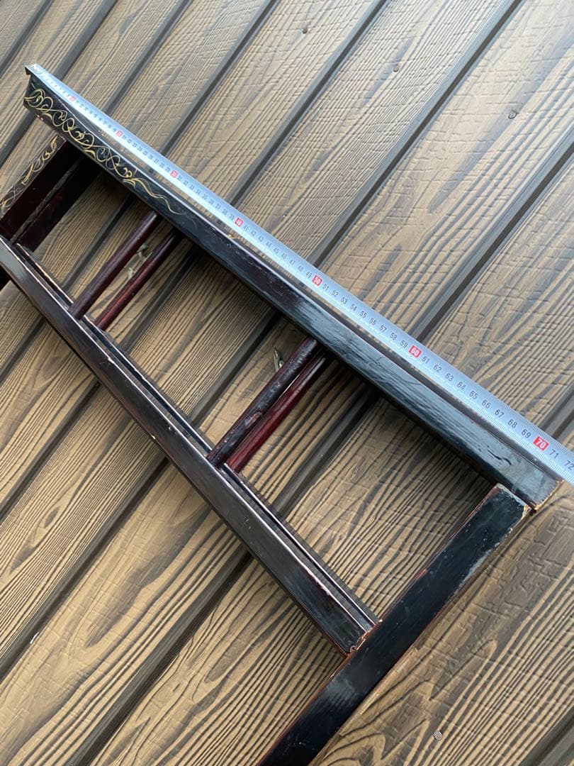 衣桁　和風ハンガーラック　着物掛け　和家具　和小物　黒衣桁