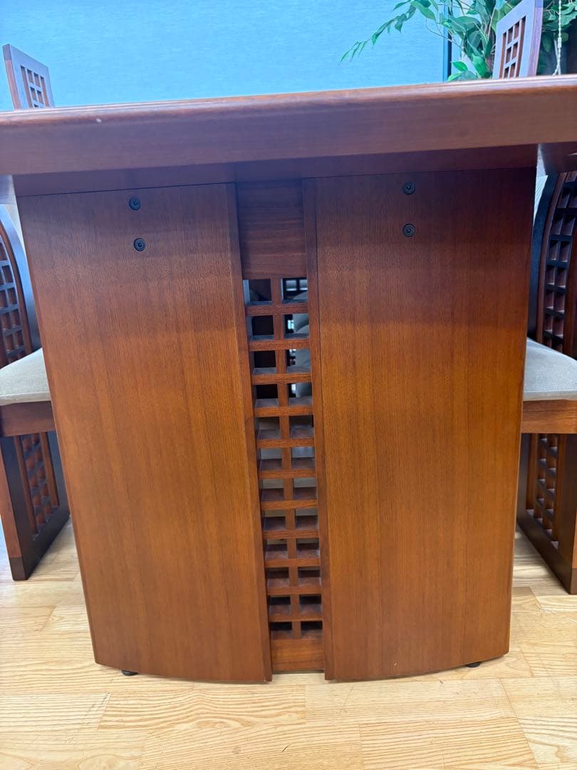 M126 匠工芸製　ダイニングテーブル7点セット 幅1800mm