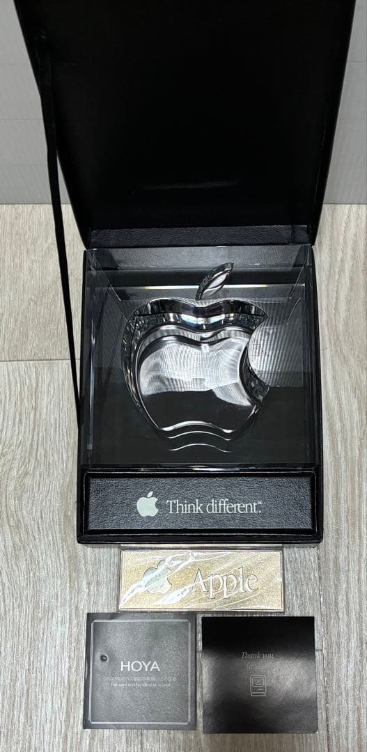 非売品 希少 Apple 20周年記念 HOYA製クリスタルガラス