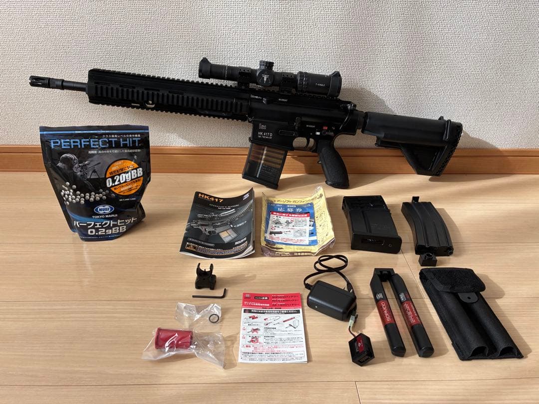 東京マルイ HK417 次世代電動ガン スコープ等付属品多数