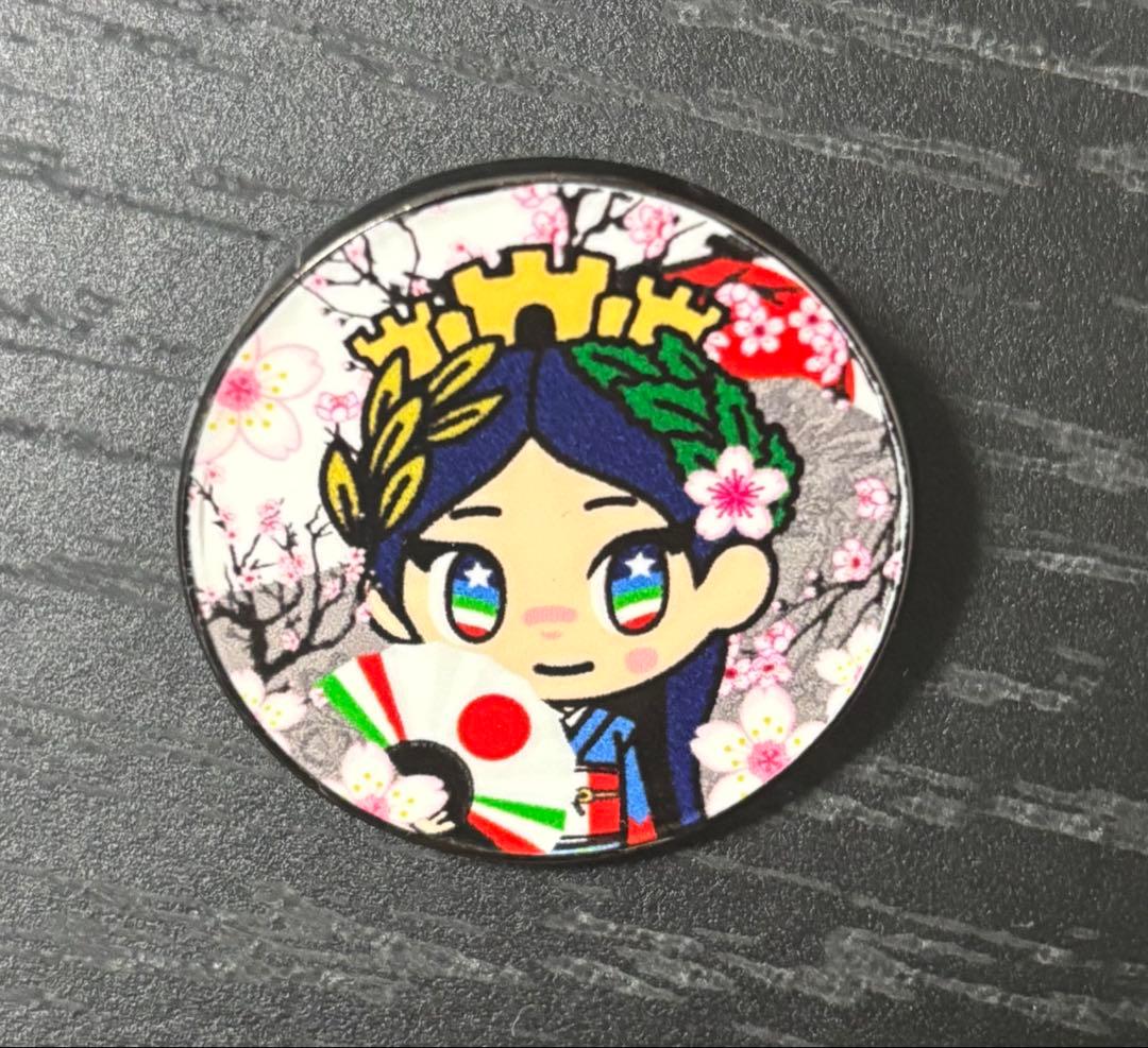 バラ売り可能 大阪万博　イタリアピンバッジ 【レアバッジ２つ】
