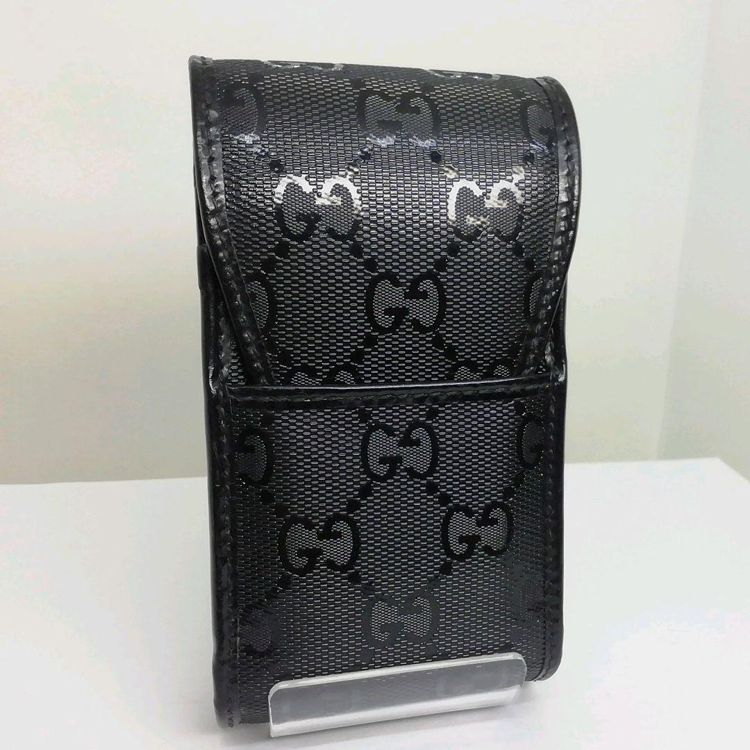 GUCCI　グッチ　インプリメ　ブラック　シガレットケース　タバコ入れ